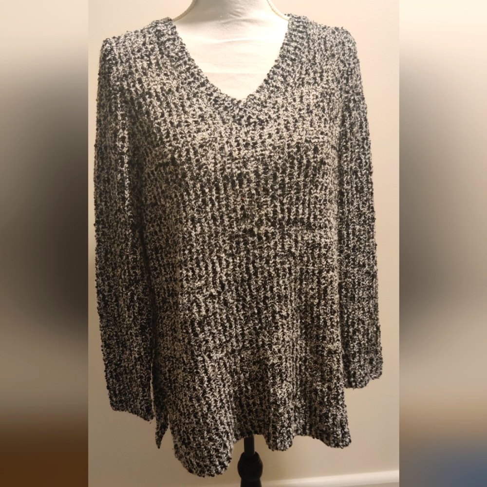Black and white sweater